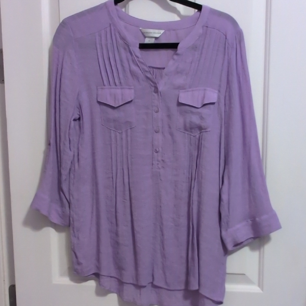 Christopher & Banks Light Purple Blouse